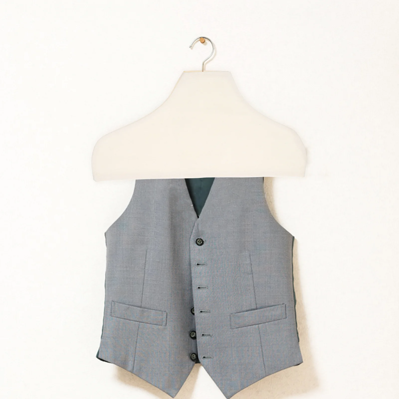 

2Pcs Clothes Covers Non Slip Dust Proof Shoulder Covers for Wooden Hangers Sweaters Wool Pants Closet Protector