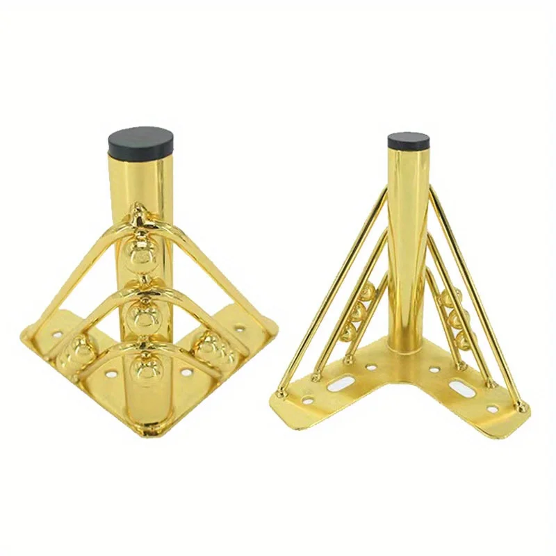 4pcs Metal Furniture Legs Bookcase Dresser Cupboard Table Cabinet Cabinet Legs DIY Replacement Sofa Feet Metal Legs Furniture