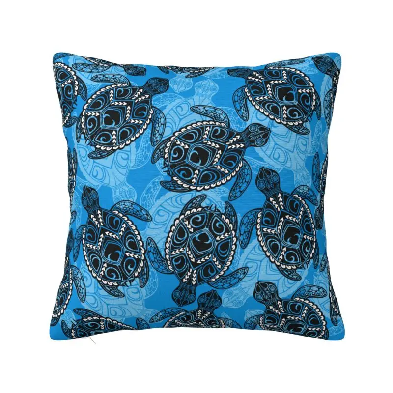 Modern Ocean Sea Turtle Cushion Cover 50*50 cm Velvet Throw Pillow Case Home Decorative Sofa Chair Pillowslip