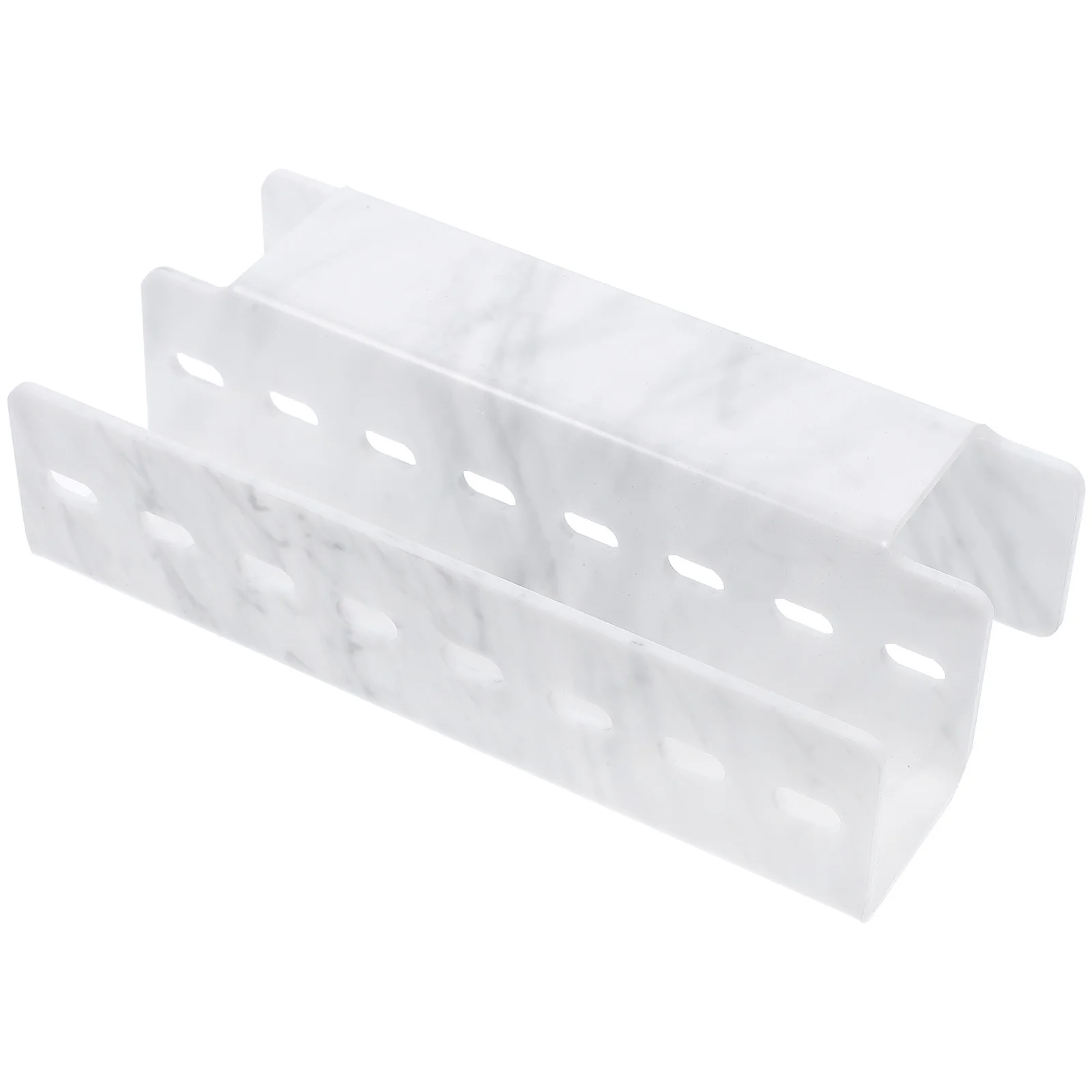 8-Hole Acrylic Tweezers Storage Rack Marble Design Eyelash Tweezers Holder Makeup Brush Organizer Display Stand