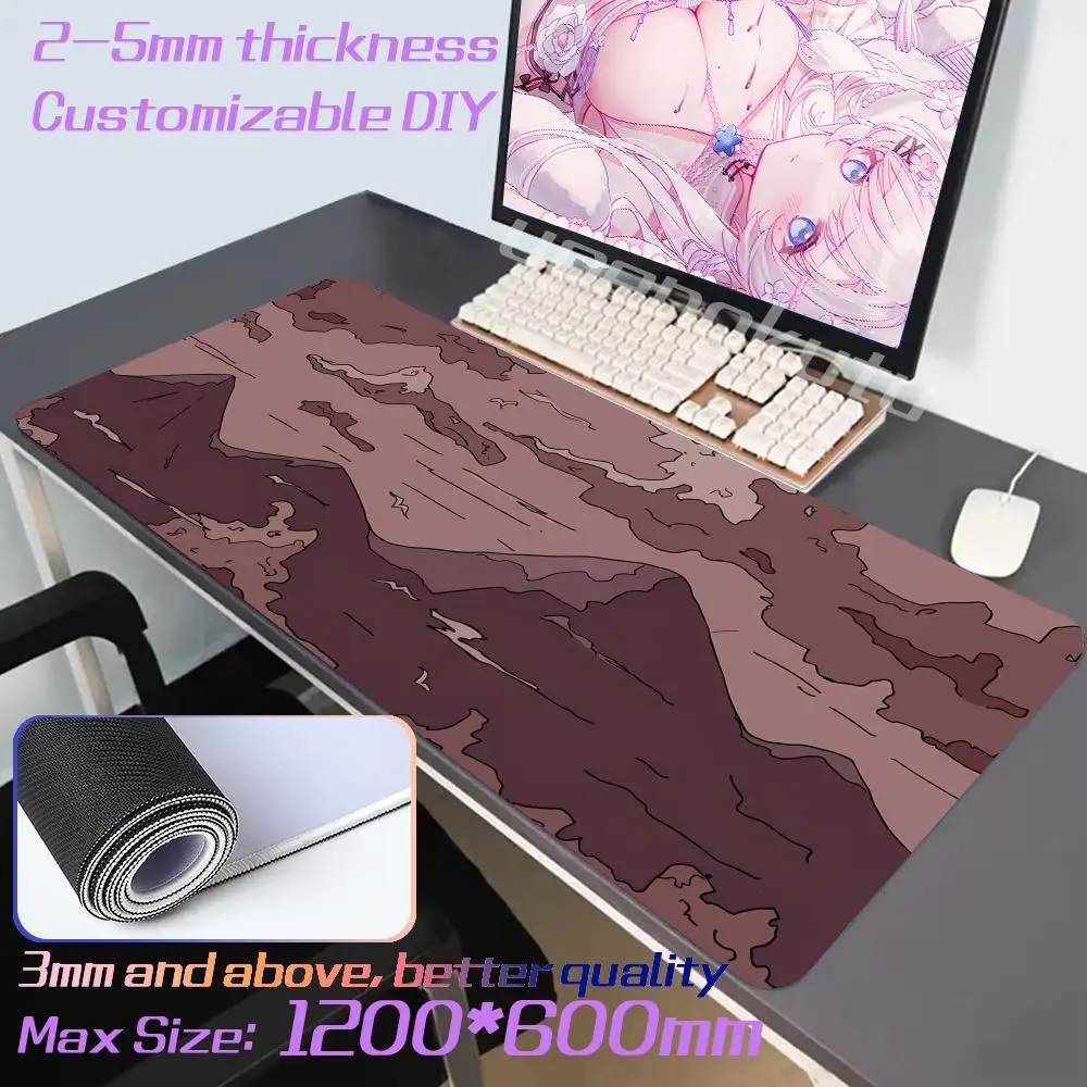 Xxl Guochao Landscape Mouse Pad Anti-slip Office Long Carpet Mats Sunset Pattern Big Table Pads Computers Game Keyboard Mat