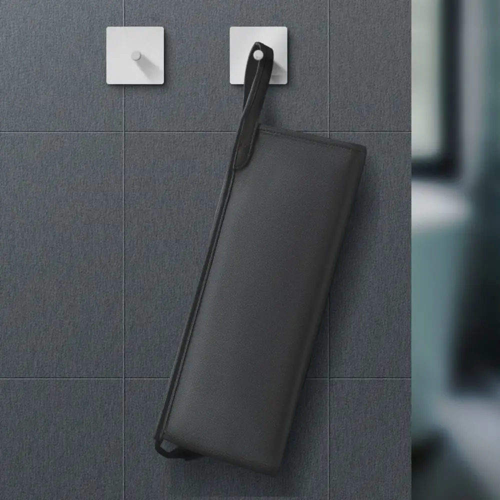 

PU Leather Hair Dryer Storage Bag Large Capacity Dustproof Travel Storage Bag Durable Waterproof Portable Travel Case