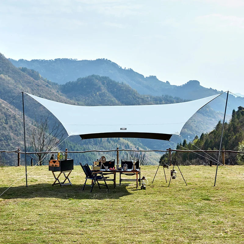 Imagem -04 - Naturehike-toldo de Plástico Hexagonal para Camping Toldo uv Protetor Solar Impermeável ao ar Livre Grande Toldo 810 Pessoas