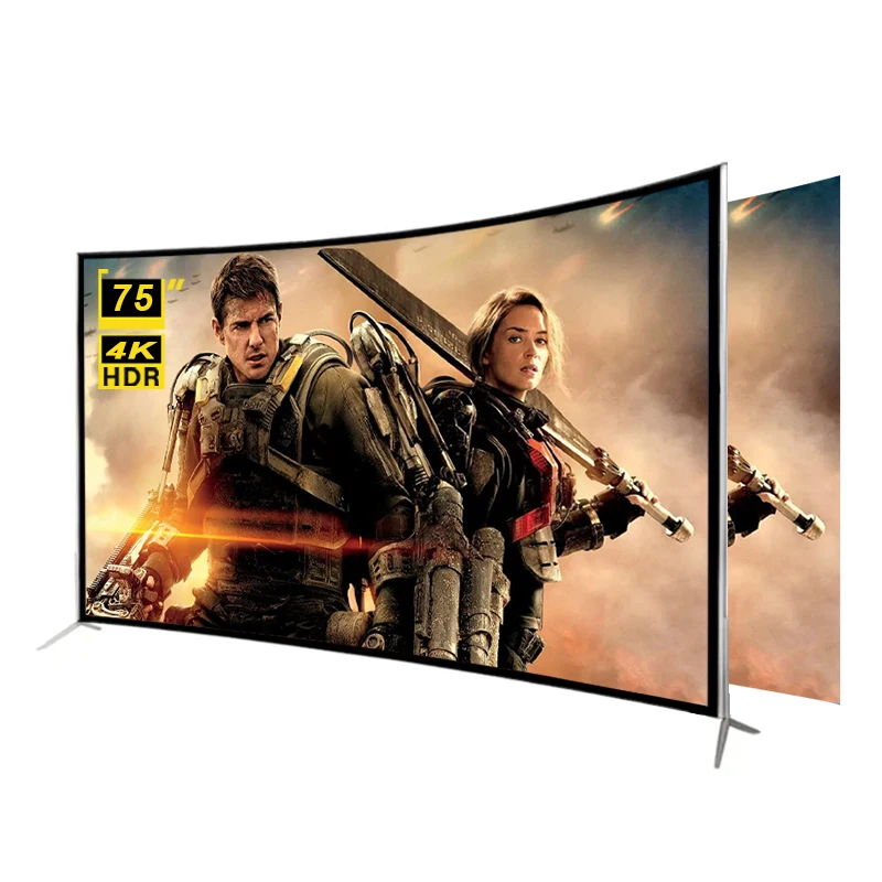

Advanced Customization STLF ZJW 75 Inch Smart 4K Ultra HD TV Large Screen LED Television Curved Smart Tv for Sale