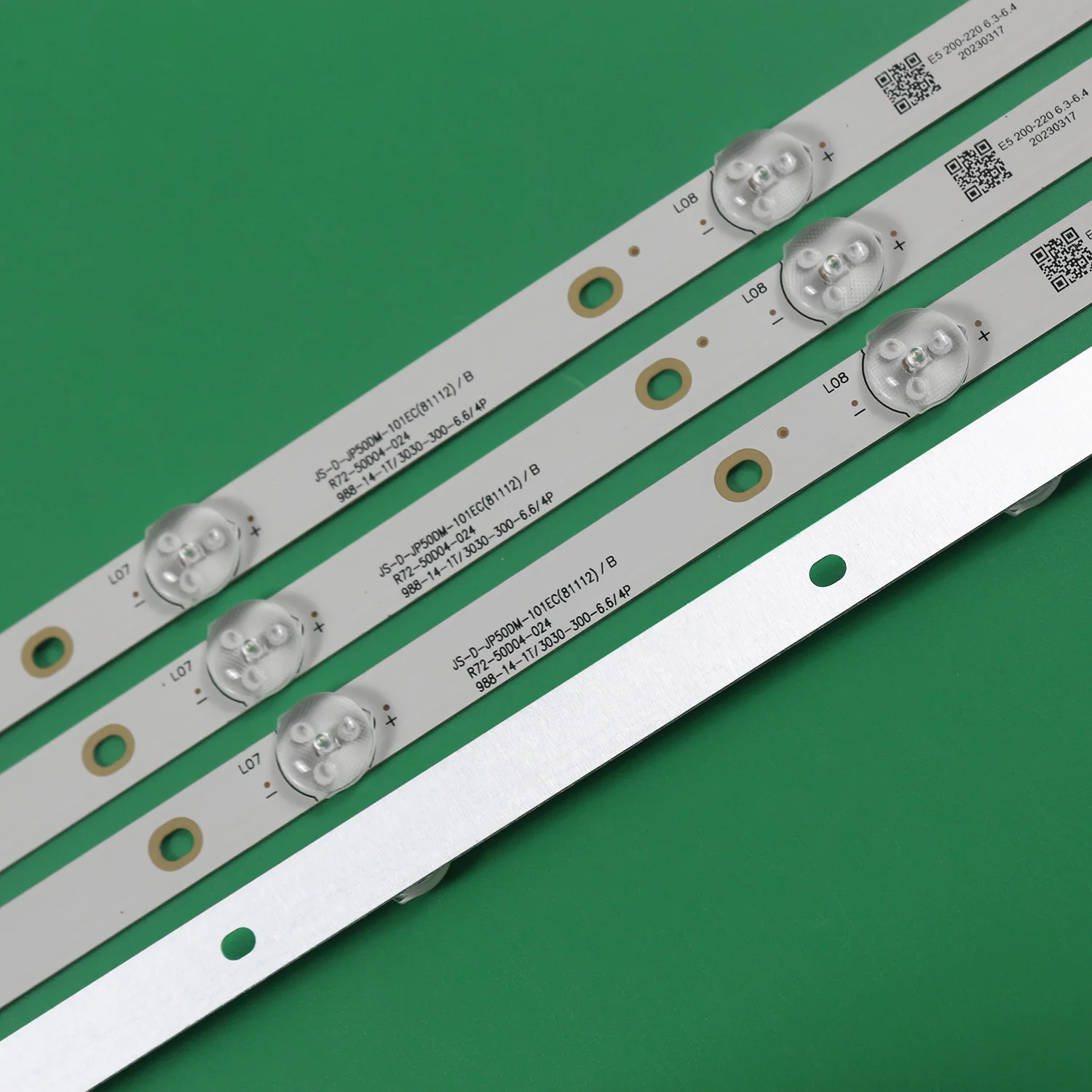 

988mm 6V LED strip For JS-D-JP50DM-101EC(81112) R72-50D04-024 988-14-1T/3030-300-6.6/4P E125436JF-AL 50LEM-1058/FT2C MS-L2608