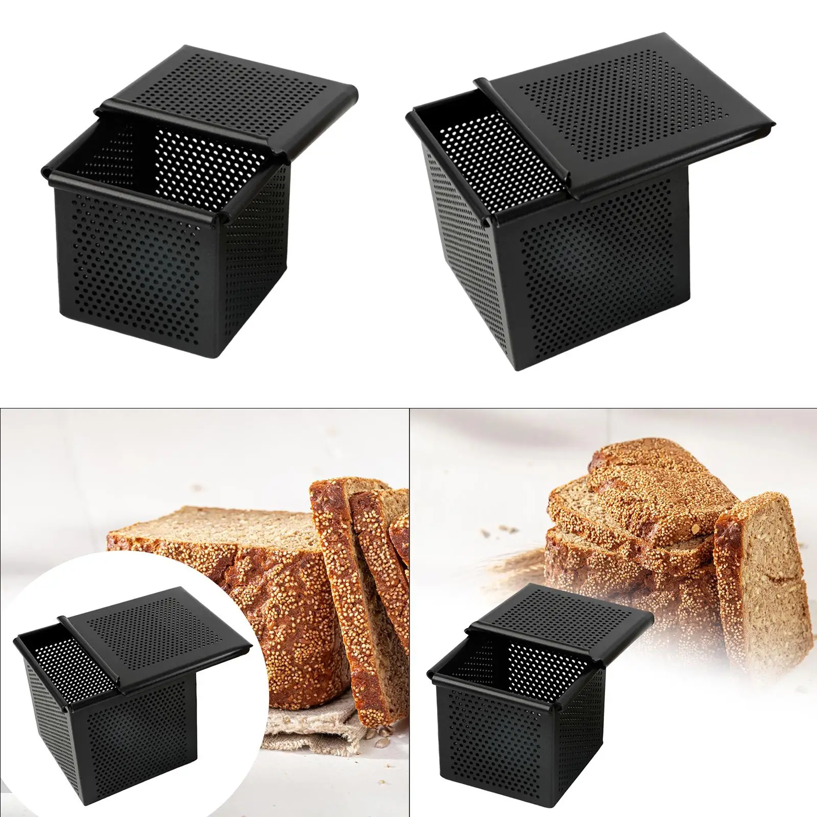 

Loaf Pan Dessert Tin Dish Oven Baking Sheet Prevent over Expansion Nonstick Puff Pastry Baking Tray Square Mille Feuille Pan