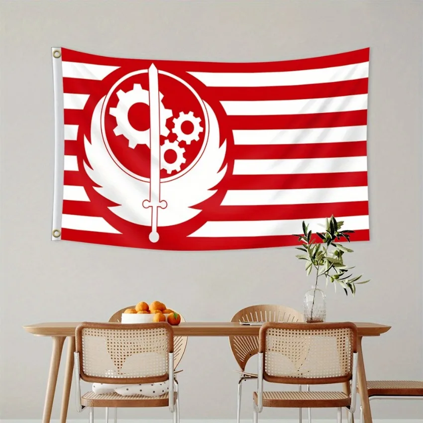 Retro Steel Armor Flag 2x3FT 3x5FT Single-Sided Wall Banner with 2 Grommets for Bedroom Dorm Garden Decor