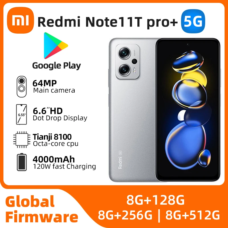 Xiaomi Redmi Note 11T Pro Plus 5G 6.6