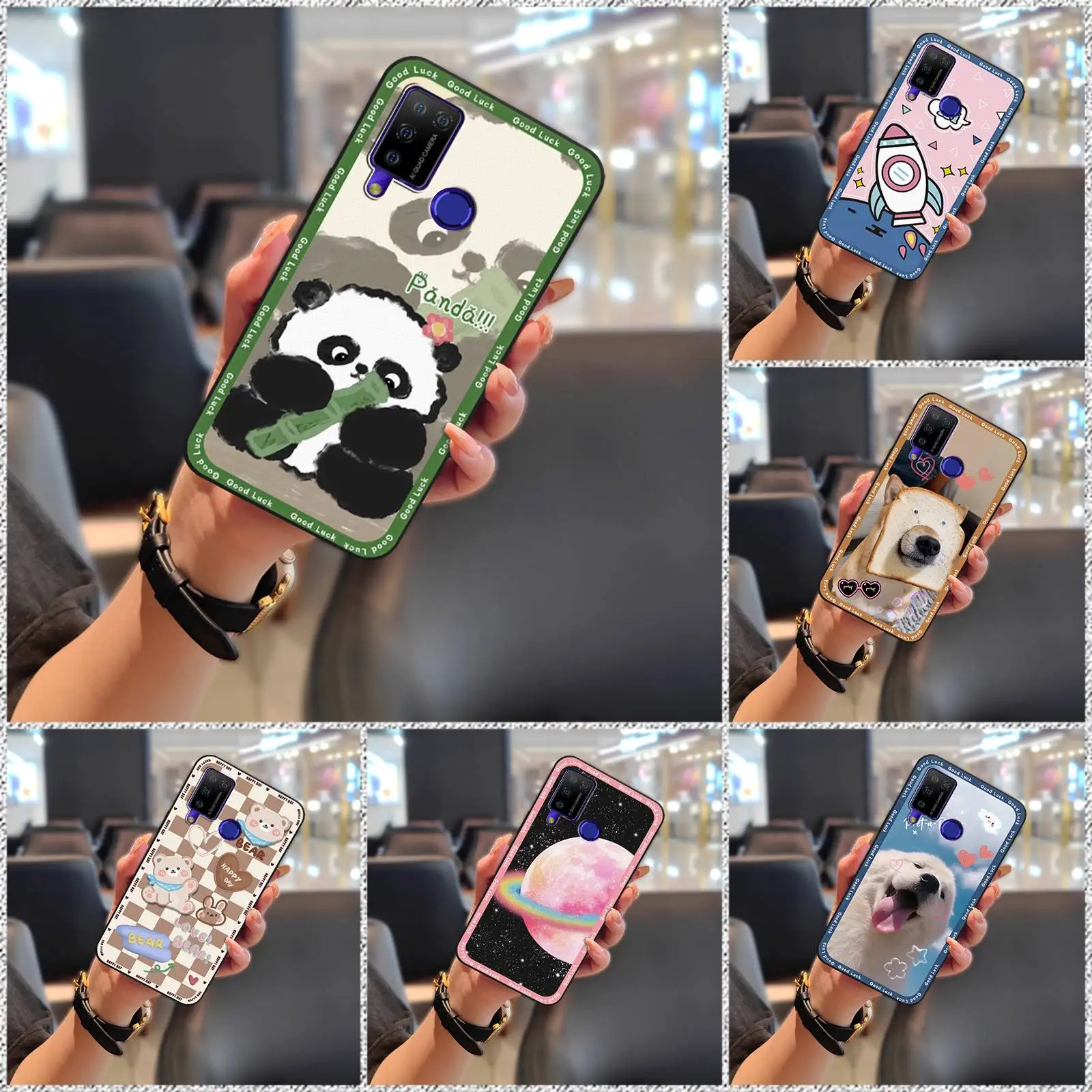 Back Cover Anti-dust Phone Case For Doogee N20 Pro TPU Phone Pouch Cartoon Protective Soft case Mobile Case Graffiti