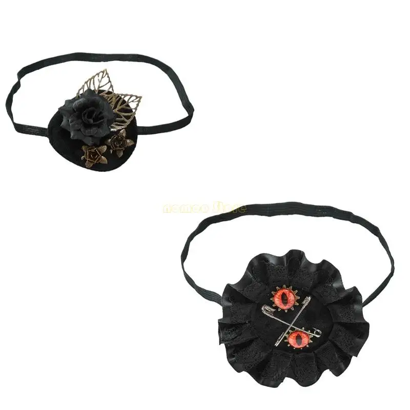 

31BF Steampunk Medieval Knight Pirate Eye Patches Eye Mask Punk Gothic Eye Patches