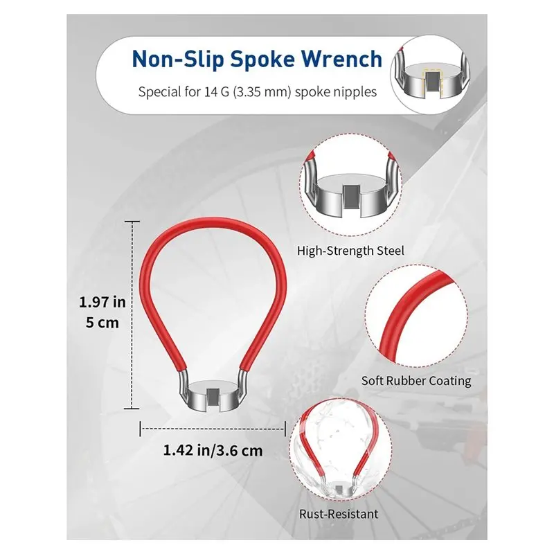 مجموعة مفاتيح ربط B48B-Bike مع عتلات الإطارات، مجموعة أدوات إصلاح الدراجات الاحترافية مكونة من 8 قطع لتخيل الحواف #2