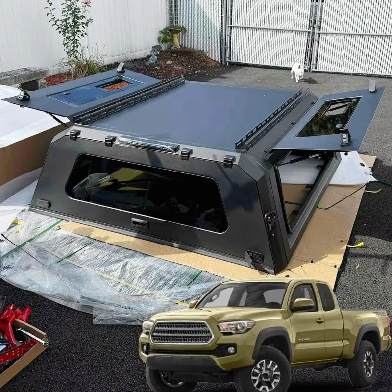 Heavy Duty Aluminum Sliding Window Truck Cargo Cover for 6-Foot Pickup Container, External Accessories