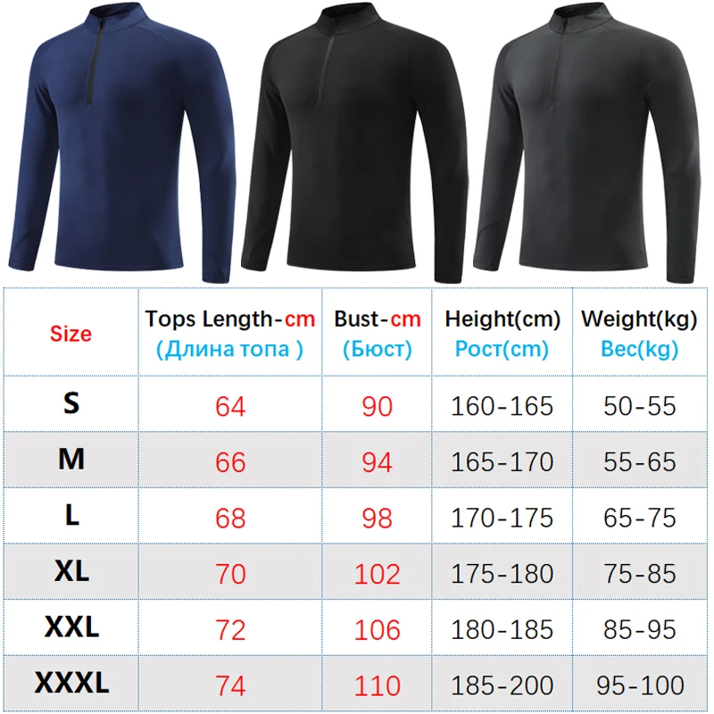 Homens musculação manga longa gola treinamento esporte cor sólida zip pulôver fino ajuste camisa de treinamento ginásio correndo moletom