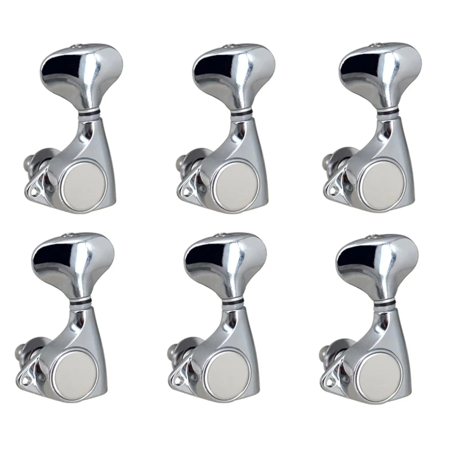 6Pcs Guitar Tuning Key Pegs 1/18 Sealed Tuners Set for Acoustic Ukulele Folk