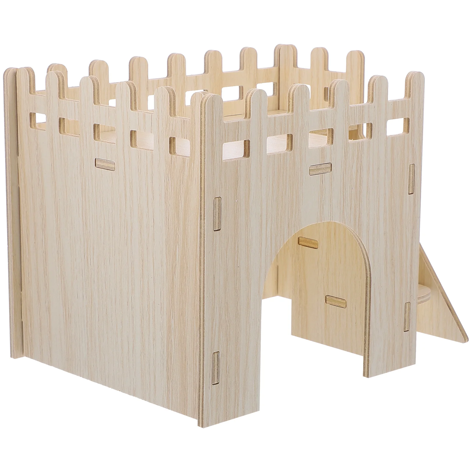 

Small Animal Living Hut Guinea Pig Maze Adorable Rat Hideout Hedgehog Wooden Hamster Hideouts