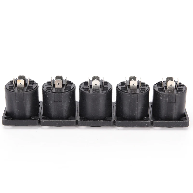 10x Speakon 4 Pin Female jack Compatible Audio Cable Panel Socket Connector Hot Sale