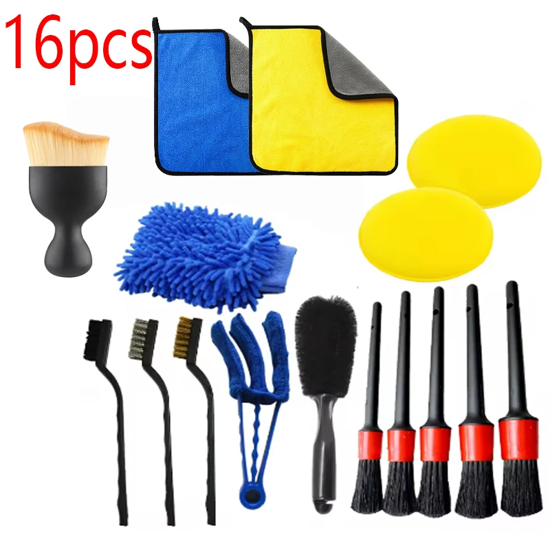 Car Detailing Brush Set The Ultimate Auto Cleaning Kit for Vents Gaps Maintenance Car Air Outlet Detail Clearance Brush
