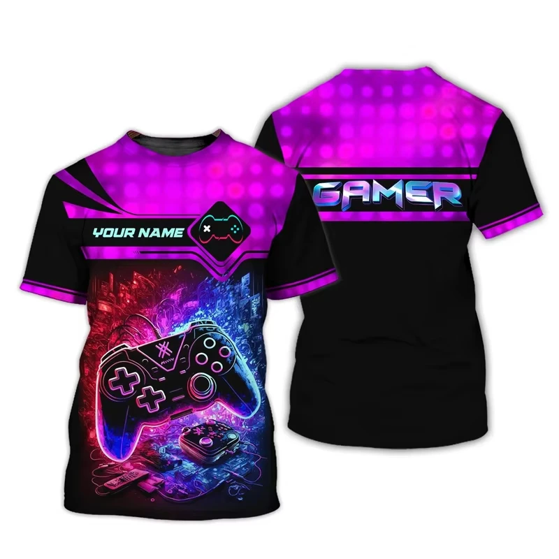Child Game T Shirt Children Top Shirts Cool Controller Short Sleeve Korean Children's Clothes 2024 Kids Spring Clothes Tops Boys - view 6