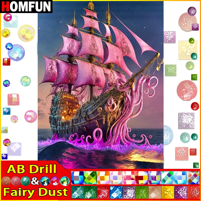 HOMFUN Fairy Dust AB 5D DIY Diamond Painting 