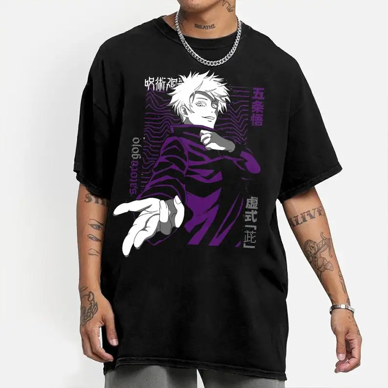 

Jujutsu Kaisen- Gojo Satoru Vintage Washed T-Shirt