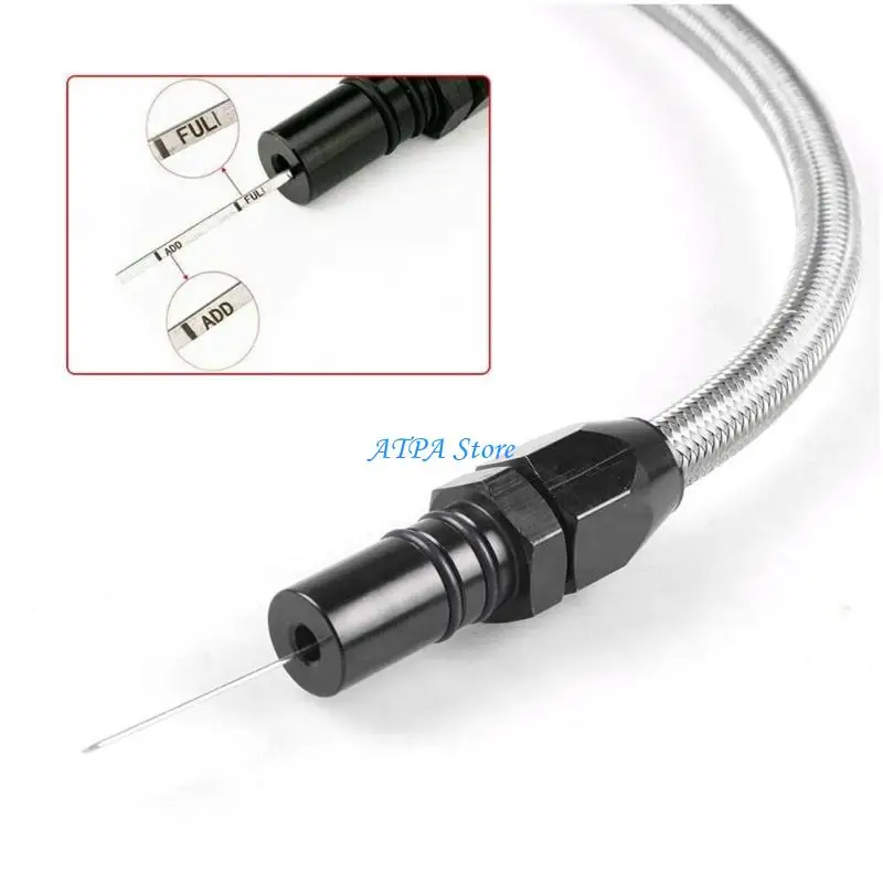 

U13C Replacement Transmission Dipstick Flexible Transmission Dipstick for SBC BBC 350 Heat Resistance Easy Installation