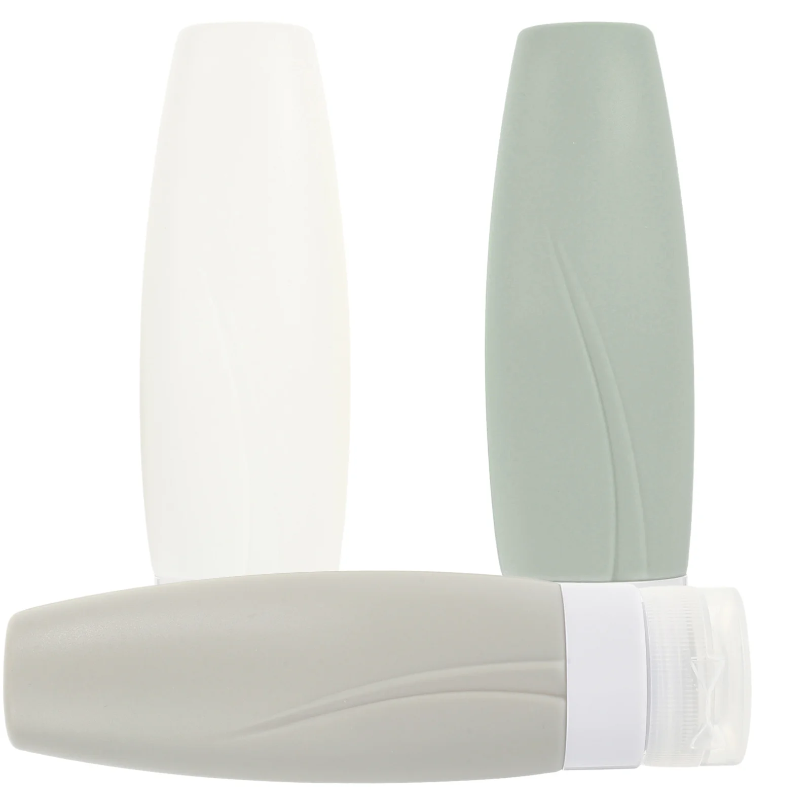 3 قطع من زجاجات السفر المصنوعة من السيليكون المقاومة للتسرب، حاويات لوشن الضغط القابلة لإعادة الملء، زجاجات مستلزمات السفر الصغيرة #5