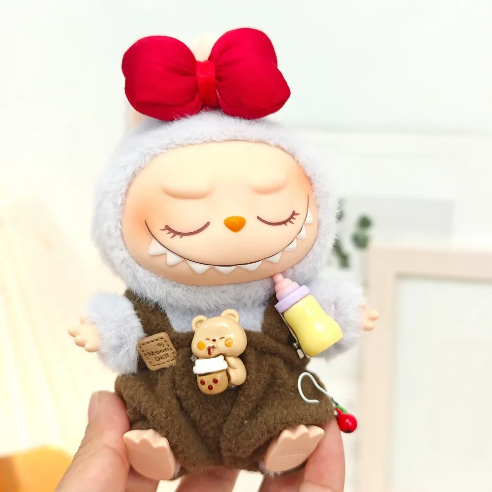 

17cm Mini Plush Doll'S Clothes Outfit Accessories For Korea Kpop Exo Labubu Idol V2 Bow princess dress Clothing Gift