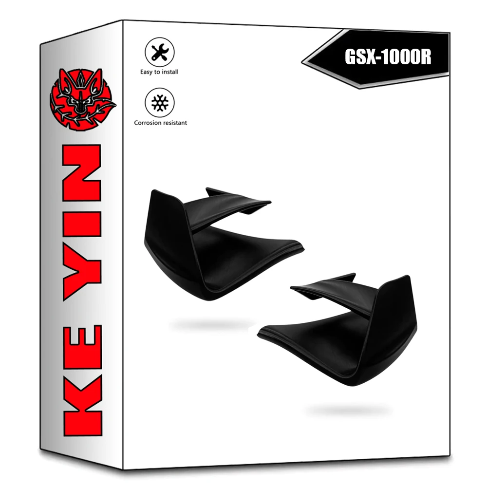 

Для мотоциклов SUZUKI GSXR1000R GSX-R 1000 2017-2024 2018 2019: фиксированное аэродинамическое крыло, ветровое стекло, спойлер