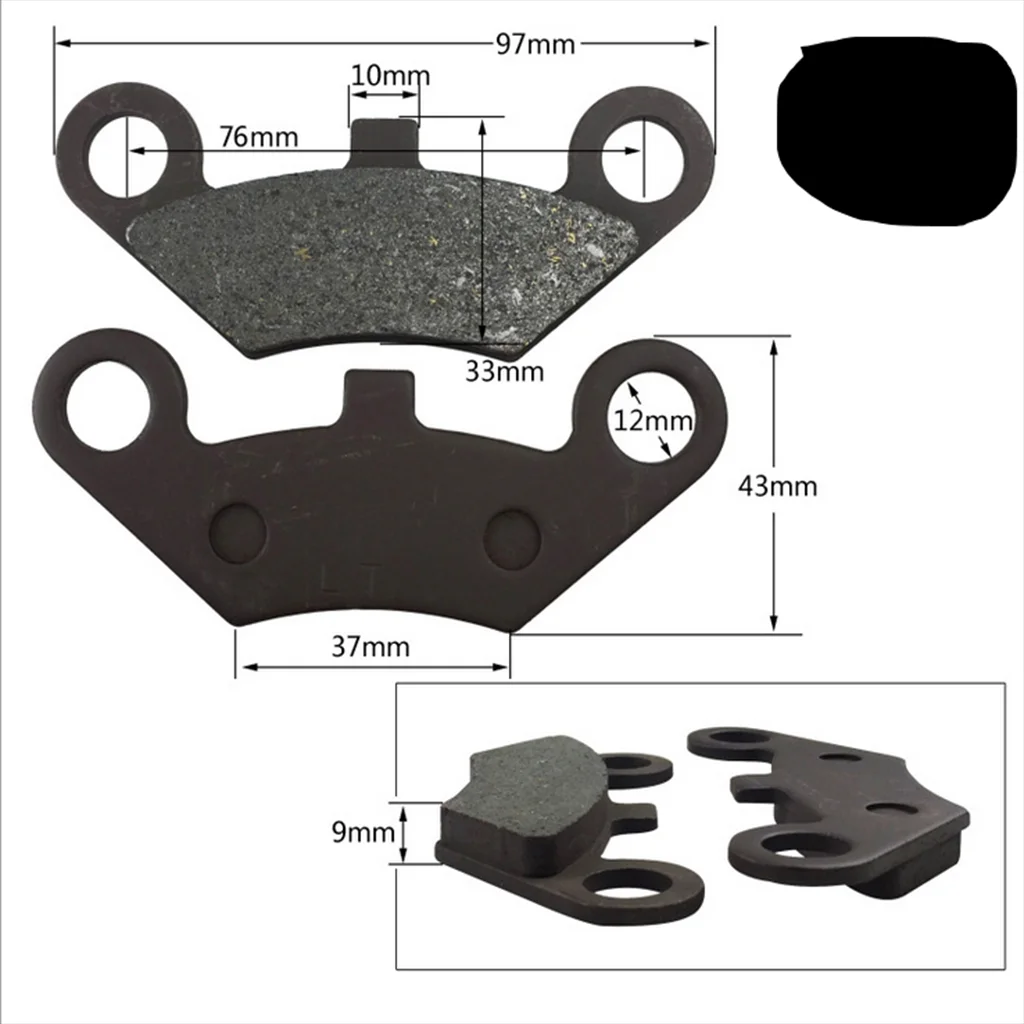 High Quality Motorcycle Front Brake Pad Long Life Friction Block for CFMOTO 500cc 600cc X5 X6 X8 ATV UTV Outdoor