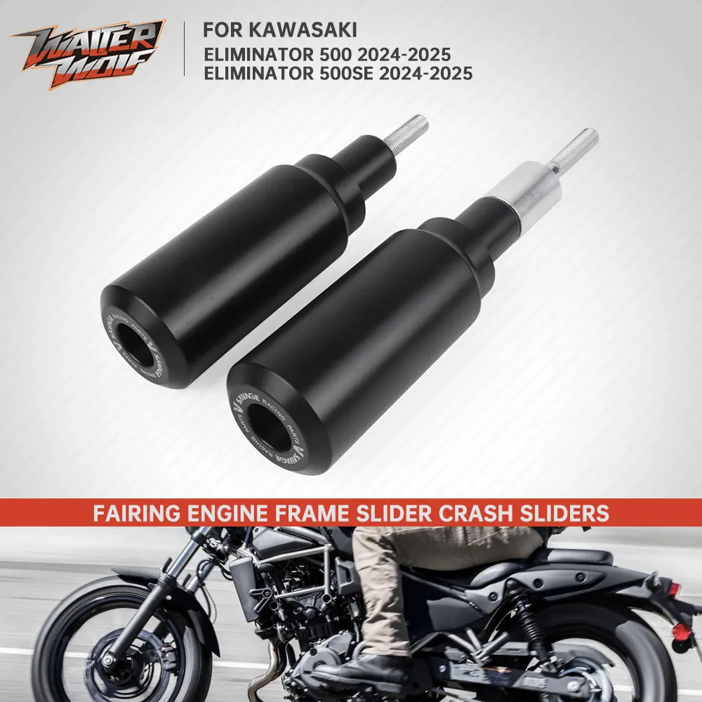 

Falling Protection Frame Crash Slider For Kawasaki Eliminator 500 500SE Eliminator500 SE 2024-2025 Cruiser Crash Bobbin Hub POM