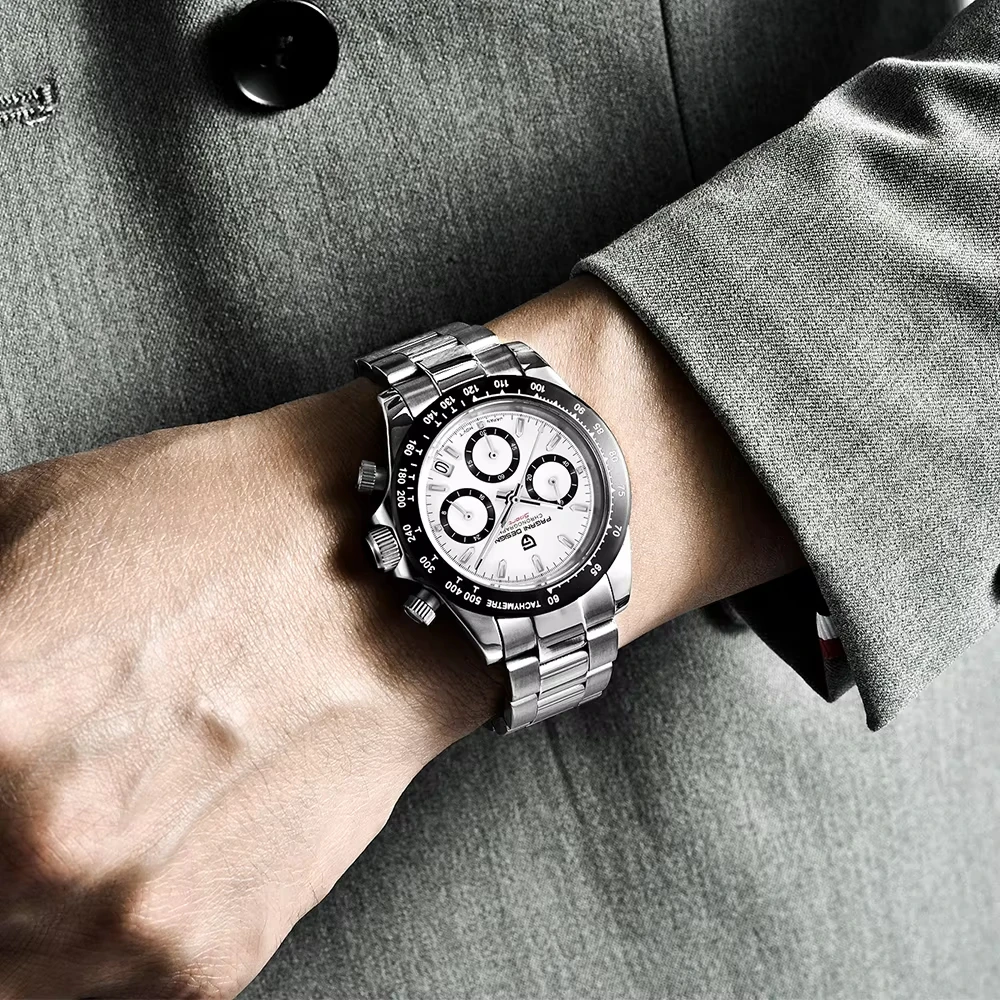 PAGANI DESIGN PD1644 Men's Quartz Automatic Date Sport 100m Chronograph thumbnail 6