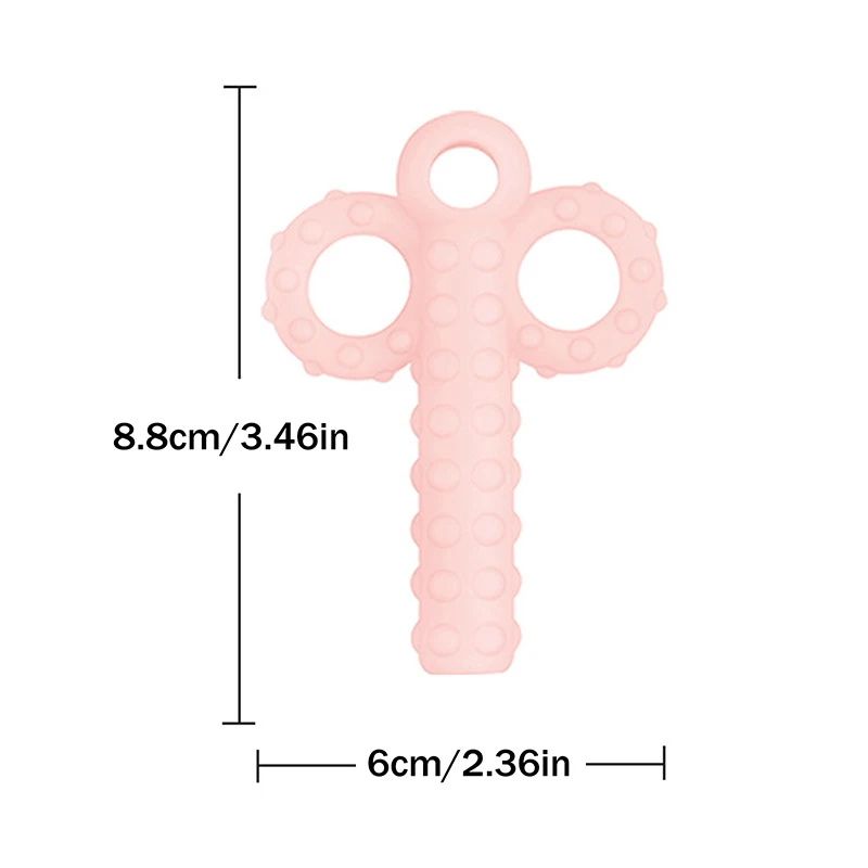 أطفال الكلام العلاج الأسنان مدلك الطفل مضغ أنبوب تلميح الأطفال للتحدث عن طريق الفم إعادة تأهيل العضلات قطار الحديث سيليكون أداة