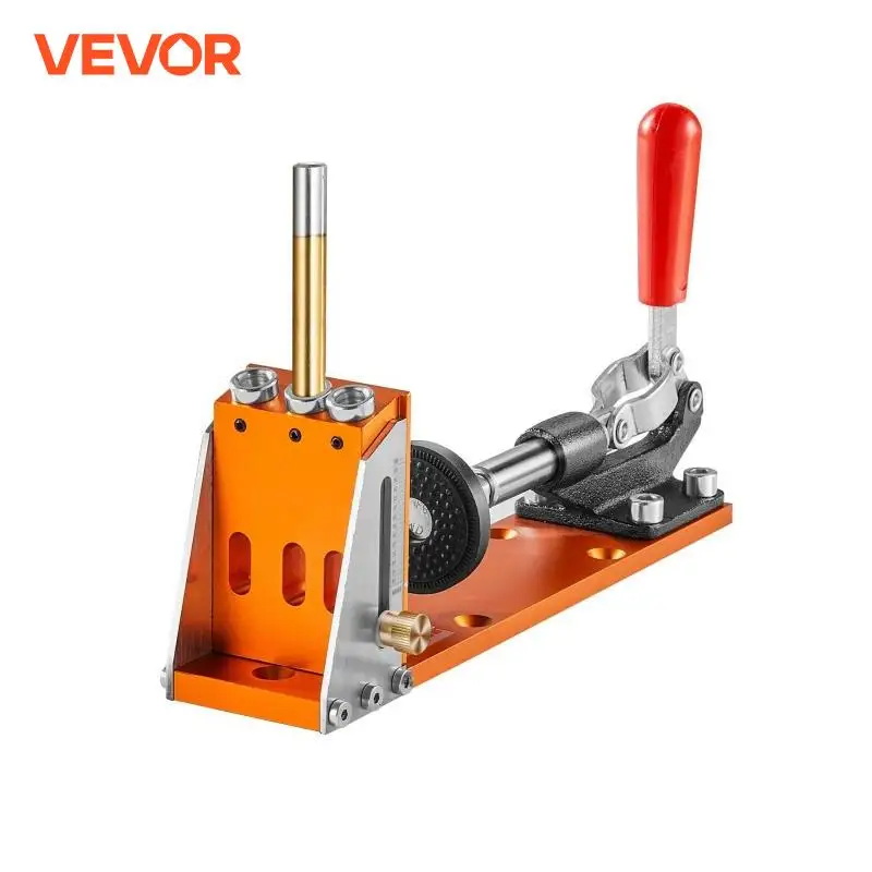 VEVOR-Bolso Buraco Jig Kit, Ajustável, Fácil de Usar, Sistema de Jig, Passo Brocas, Chaveiras, Broca Parar Anéis, 30 Pcs