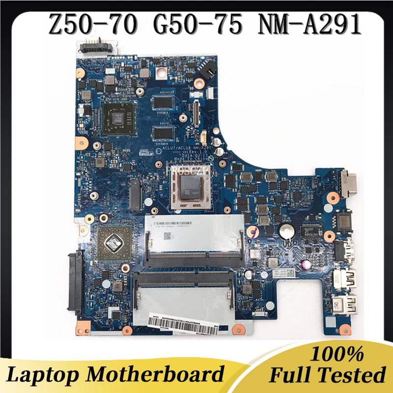 Mainboard For Z50-70 G50-75 Laptop Motherboard ACLU7/ACLU8 5B20F66775 5B20F66782 DDR3 NM-A291 A10-7300 CPU 100% Working Well