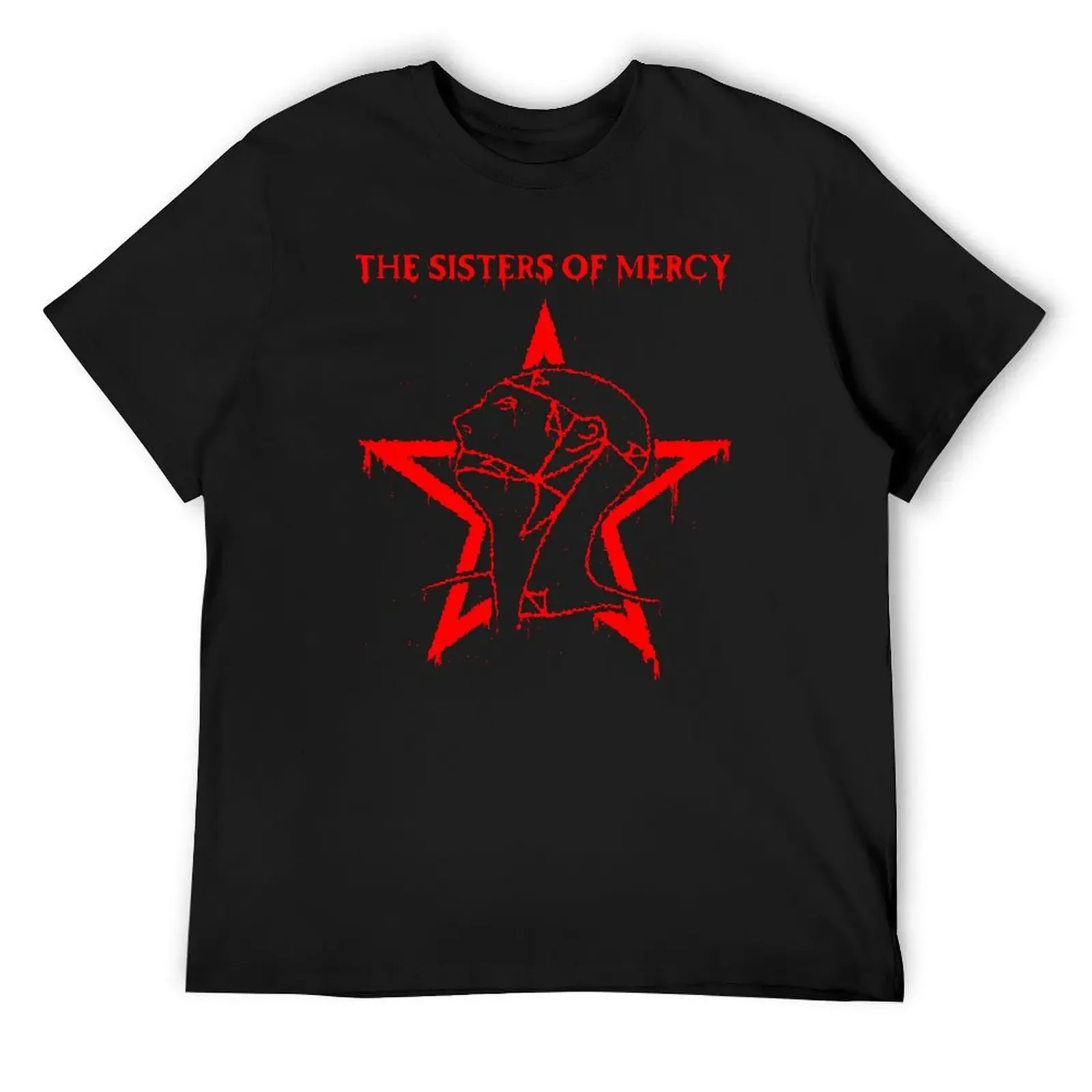 The Sisters of Mercy Blood Splatter Design T-Shirt cheap stuff oversized t shirt anime figures sports fans cotton t shirt men