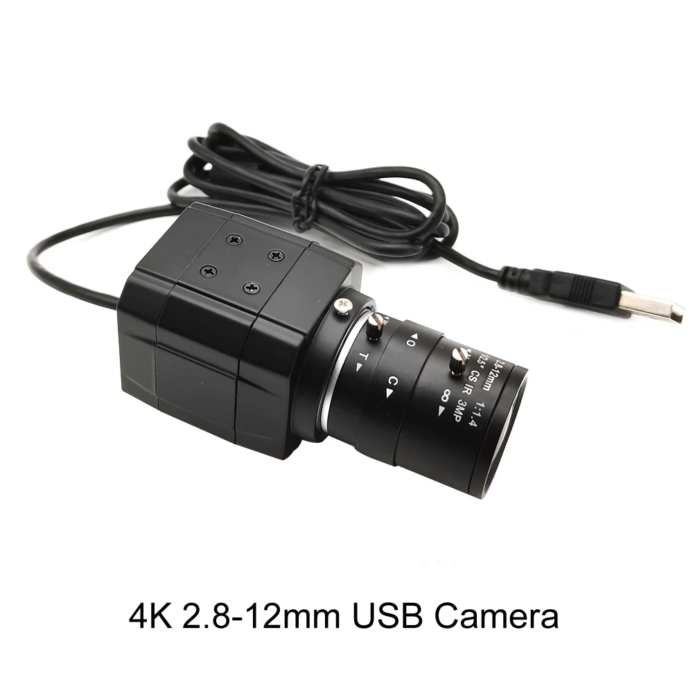 HD CS 5-50mm Varifokalobjektiv Industrie 30fps 4K 8MP CCD IMX415 USB Webcam 2K 4MP F5253 PC Video USB Kamera UVC OTG Live-Unterricht