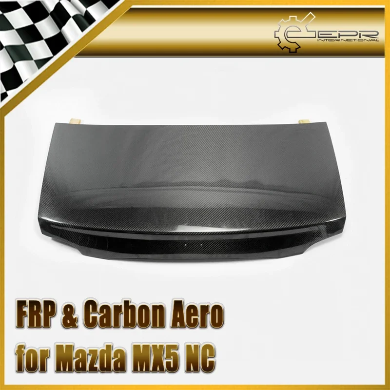 Car-styling For Mazda MX5 NC NCEC Roster Miata Carbon Fiber OEM Trunk (Hard Top Only) Glossy Fibre Finish Rear Boot Lid Body Kit