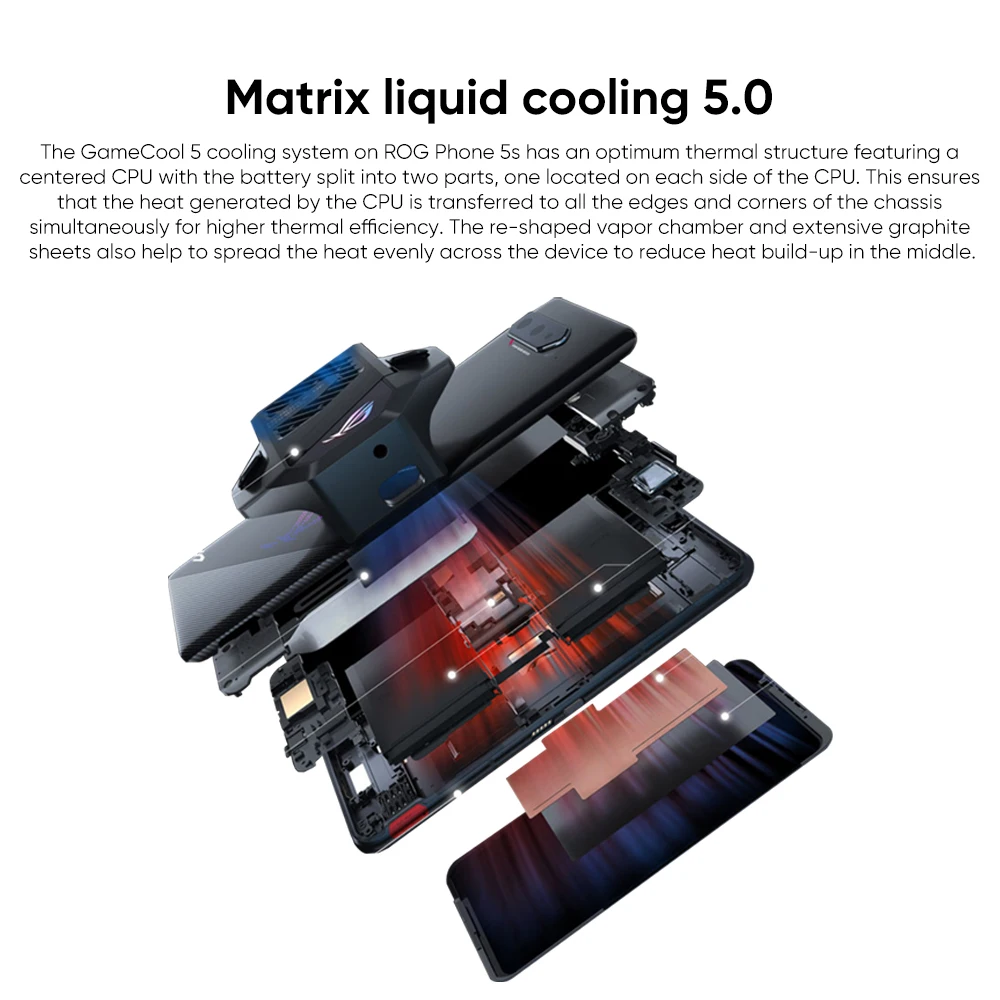 هاتف ASUS ROG بذاكرة قراءة فقط عالمية 5s 5s 5G هاتف محمول سنابدراجون 888 + 6.78 بوصة 144 هرتز AMOLED 6000mAh 65 واط شحن سريع هاتف للألعاب NFC