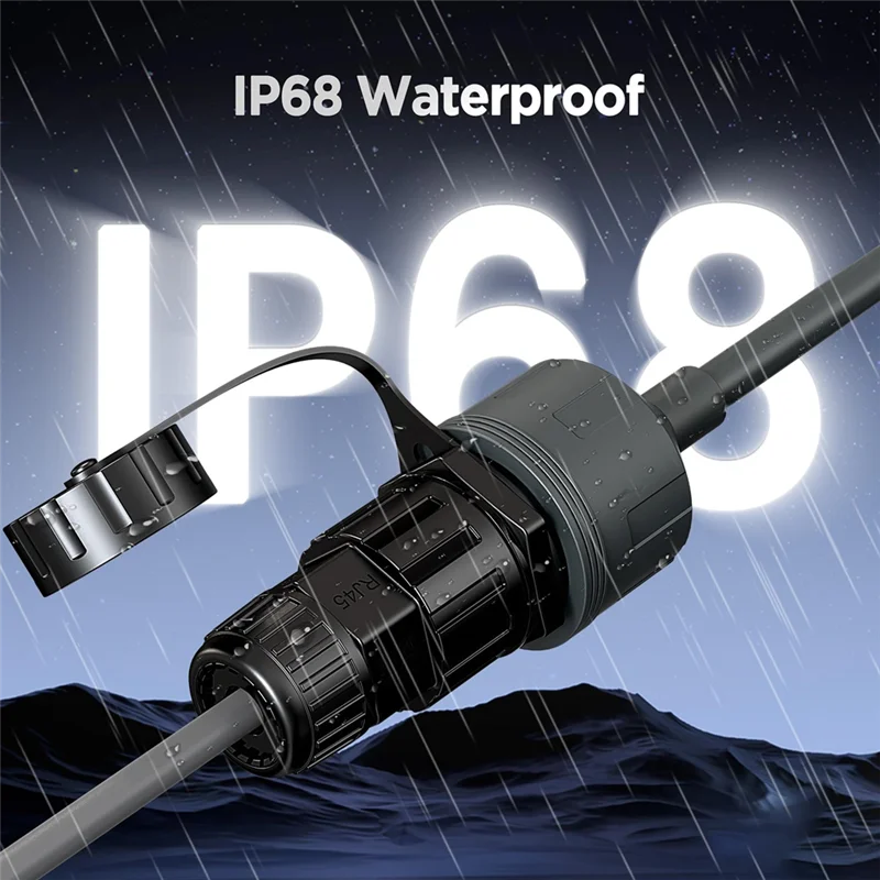 Beliebt für Starlink Gen 3 / Starlink Mini Ethernet Adapter RJ45, einfache Installation, wasserdichtes Starlink-Kabel, RJ45-Buchsen