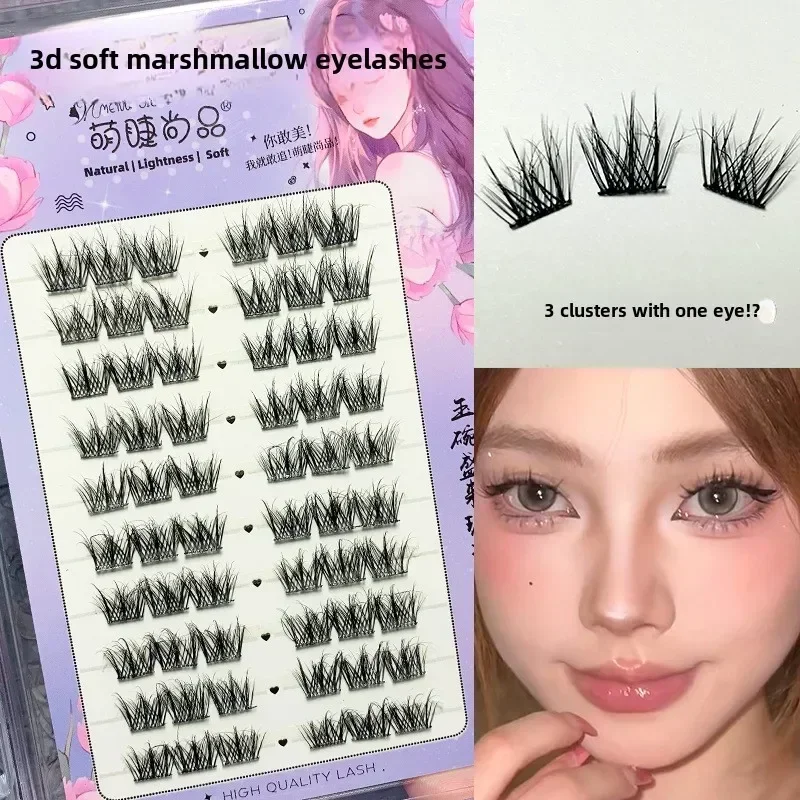 

Mengjie 3D False Eyelashes Natural Look Fake Eyelashes Single Cluster Eye Lashes Segmented Dense Soft Curl False Lashes Makeup