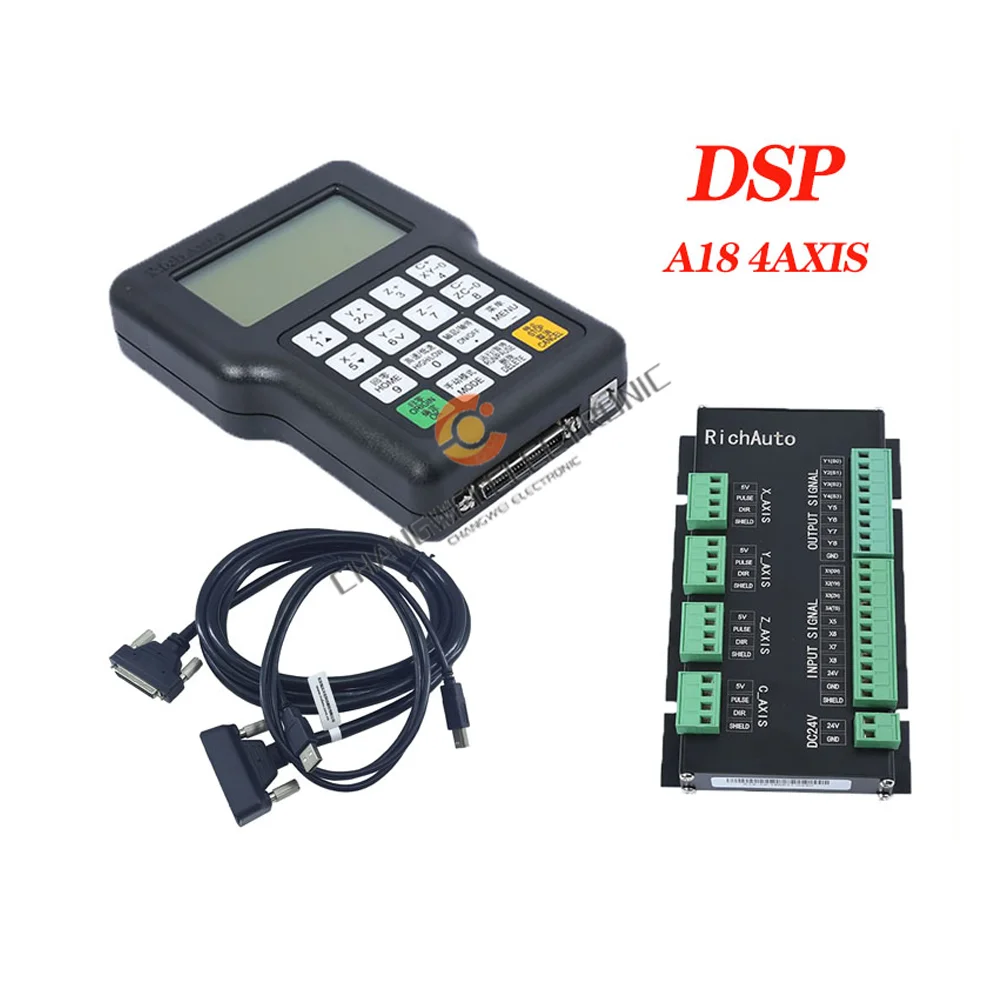 

Richauto Dsp A18 4 Axis CNC Controller A18S/E/C Engraving Machine ,Laser Flame,Plasma Cutting Machine Control System English