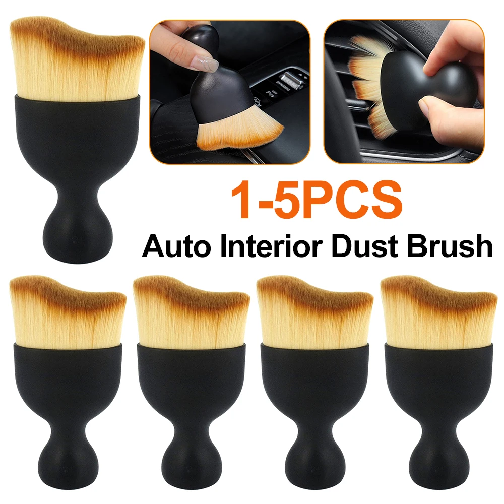 Car Interior Cleaning Brush Nano Fiber Center Console Cleaning Brush Soft Bristles Detailing Tool for Dashboard Air Conditioner