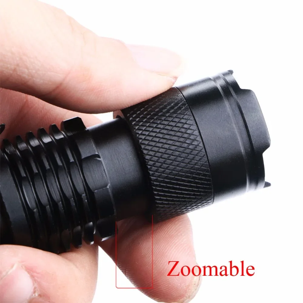 1PC Mini Flashlight 2000 Lumens LED Flashlight Torch AA/14500 Adjustable Zoom Focus Torch Lamp Penlight Waterproof  Outdoor