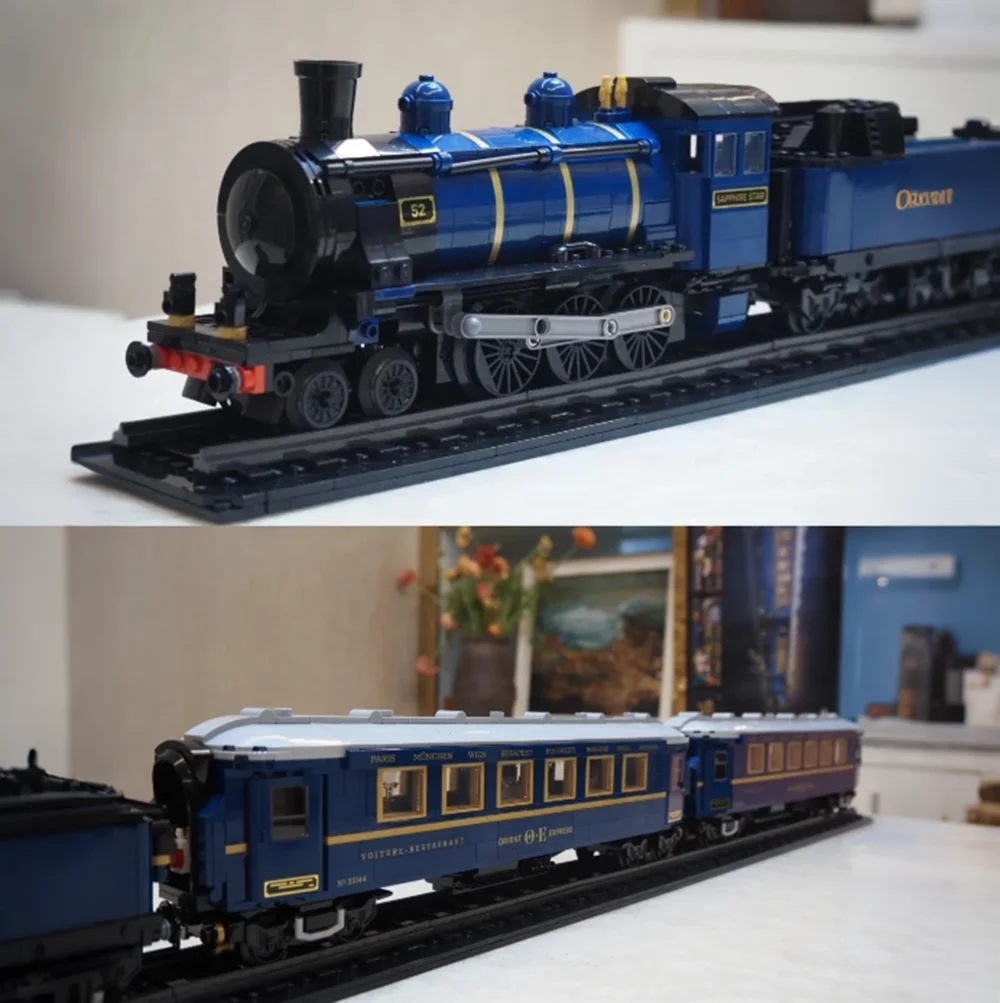 

Конструктор MOC: Модель роскошного поезда (2540 деталей) для сборки 21344, рождественский подарок, игрушка, творческий набор DIY