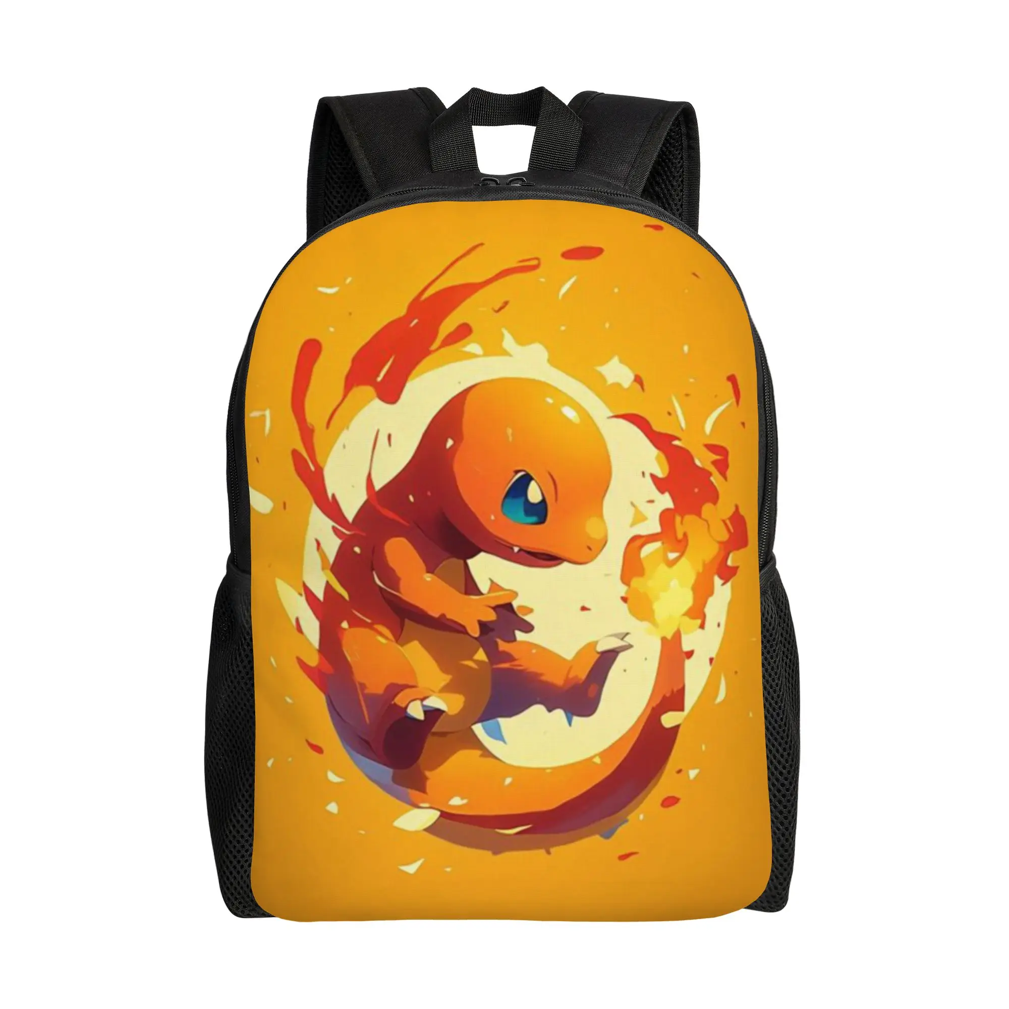 

Back to school season Little Fire Dragon Rucksack Charmander High School Students Lightweight Backpack