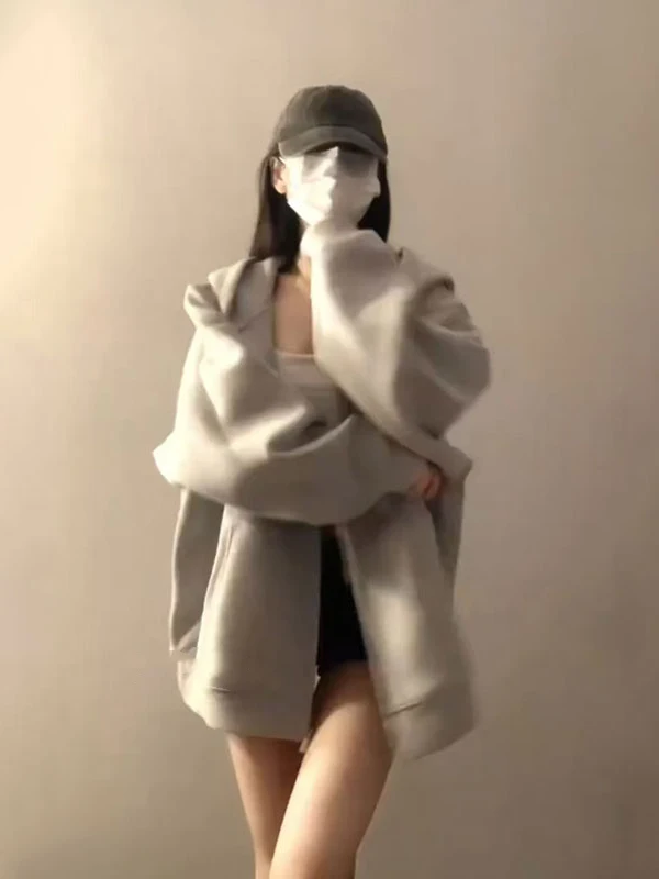 

Толстовки с капюшоном на молнии, топ Y2K, женские длинные Highstreet Hotsweet, персональная молния, батик, краситель цветов, Kawaii's Comfrt, в форме звезды