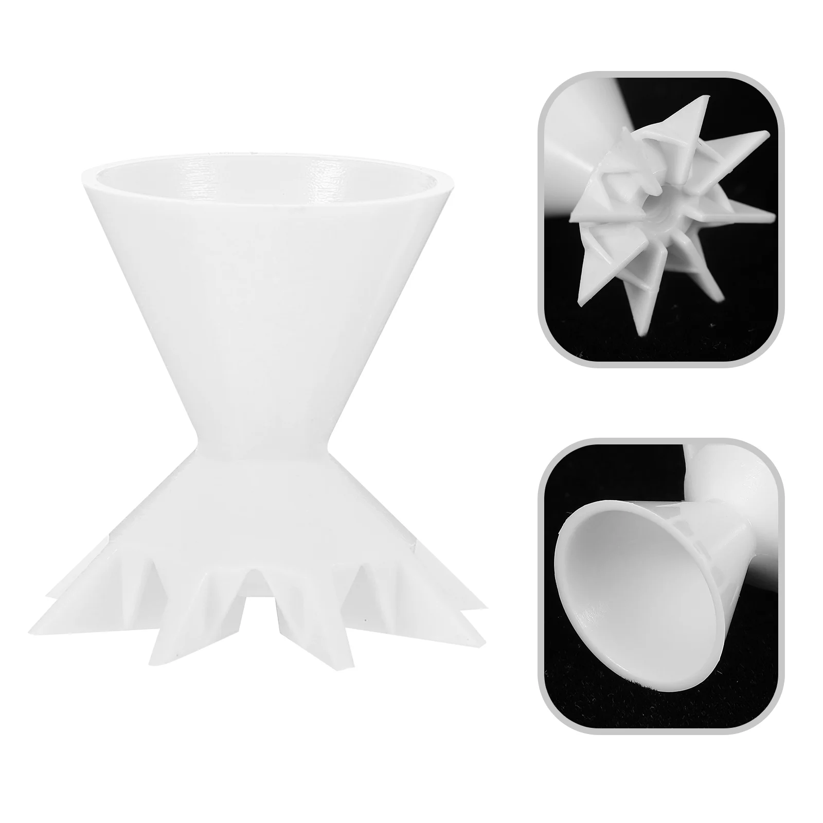 

3 Pcs Paint Pouring Cup Mixing Cups Reusable Silicone Split Painting Accessories White