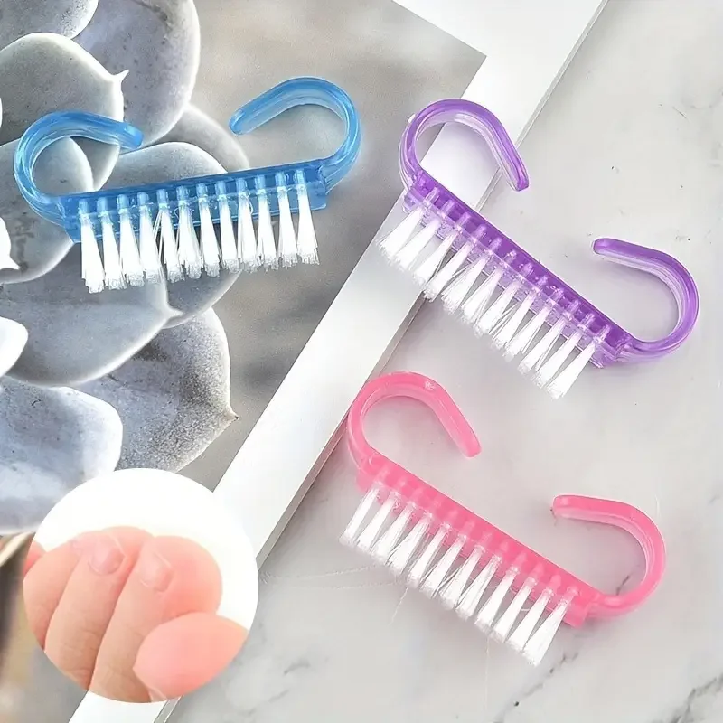 1/5pcs Set Nail Brush Cleaning Scrub Crevices Acrylic Sheep Horns Remove Dust Tool for Kitchen Pet Nails Shop Shoes Fruits