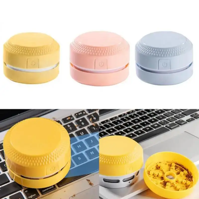 Clean Corner Table Dust Collector Multifunctional Handheld Vacuum Cleaner Coffee Powders Sweeper Cute Usb Charging Mini