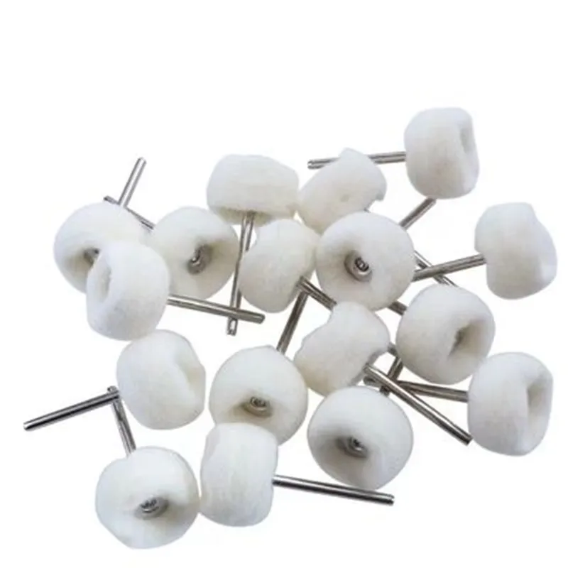 10Pcs Mini grinding sanding head abrasive disc felt 3mm Shank buffing wheels metal Polish Brush Drill Rotary Tool Accessories